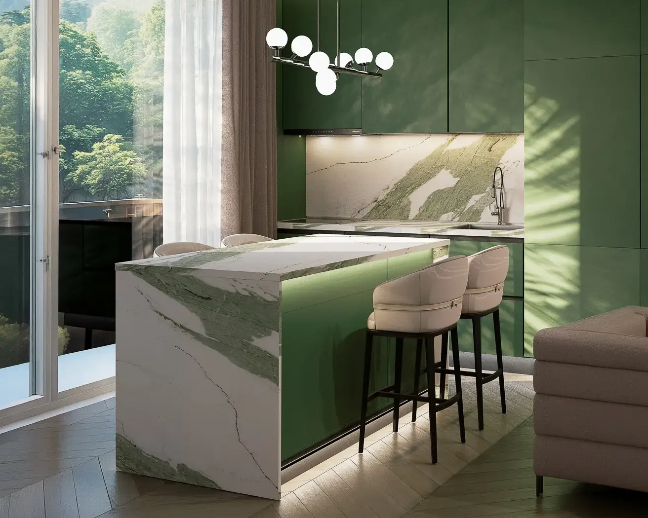 Cocina en Emerald Green Residence