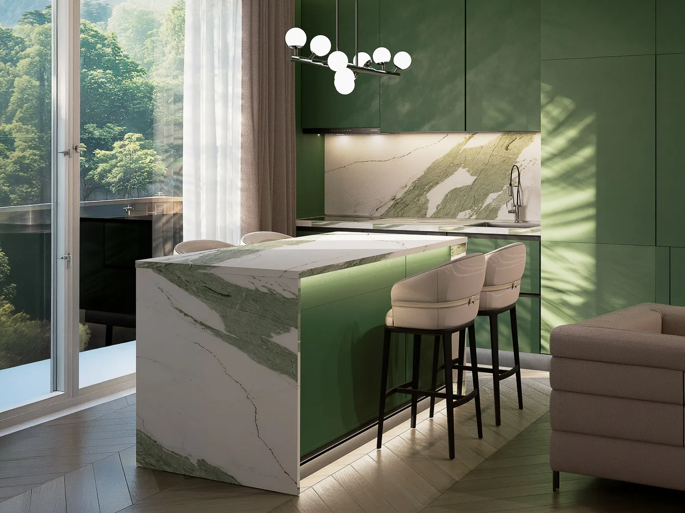 Cocina en Emerald Green Residence