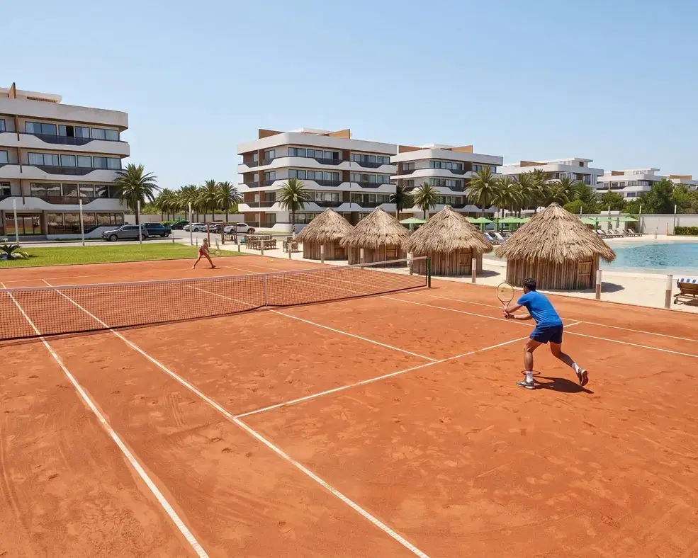 Canchas de Tenis y Padel en Emerald Green Residence Punta Cana